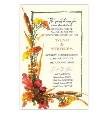 Thanksgiving & Fall Invitations, Autumn Seeds, Odd Balls